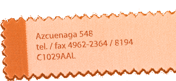 Azcuenaga 548 - Tel /Fax: 4962-2364 / 8194 - C1029AAL